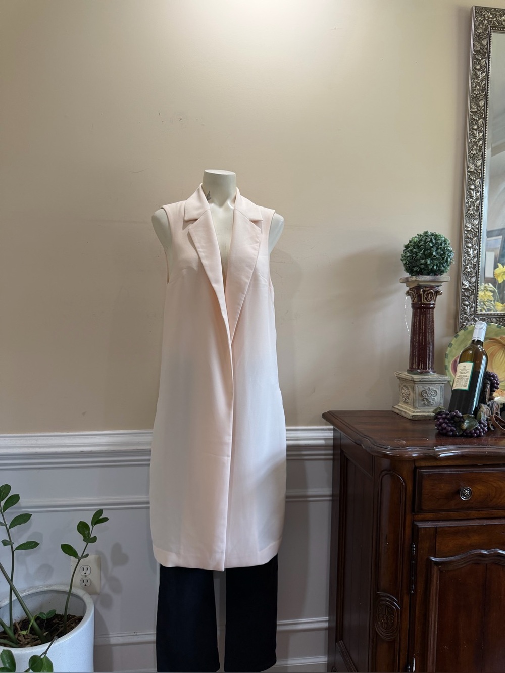 Naf Naf Paris Sleeveless Long Vest
